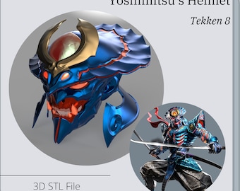 Yoshimitsu Helmet from Tekken 8 *3D STL DIGITAL FIle ONLY*