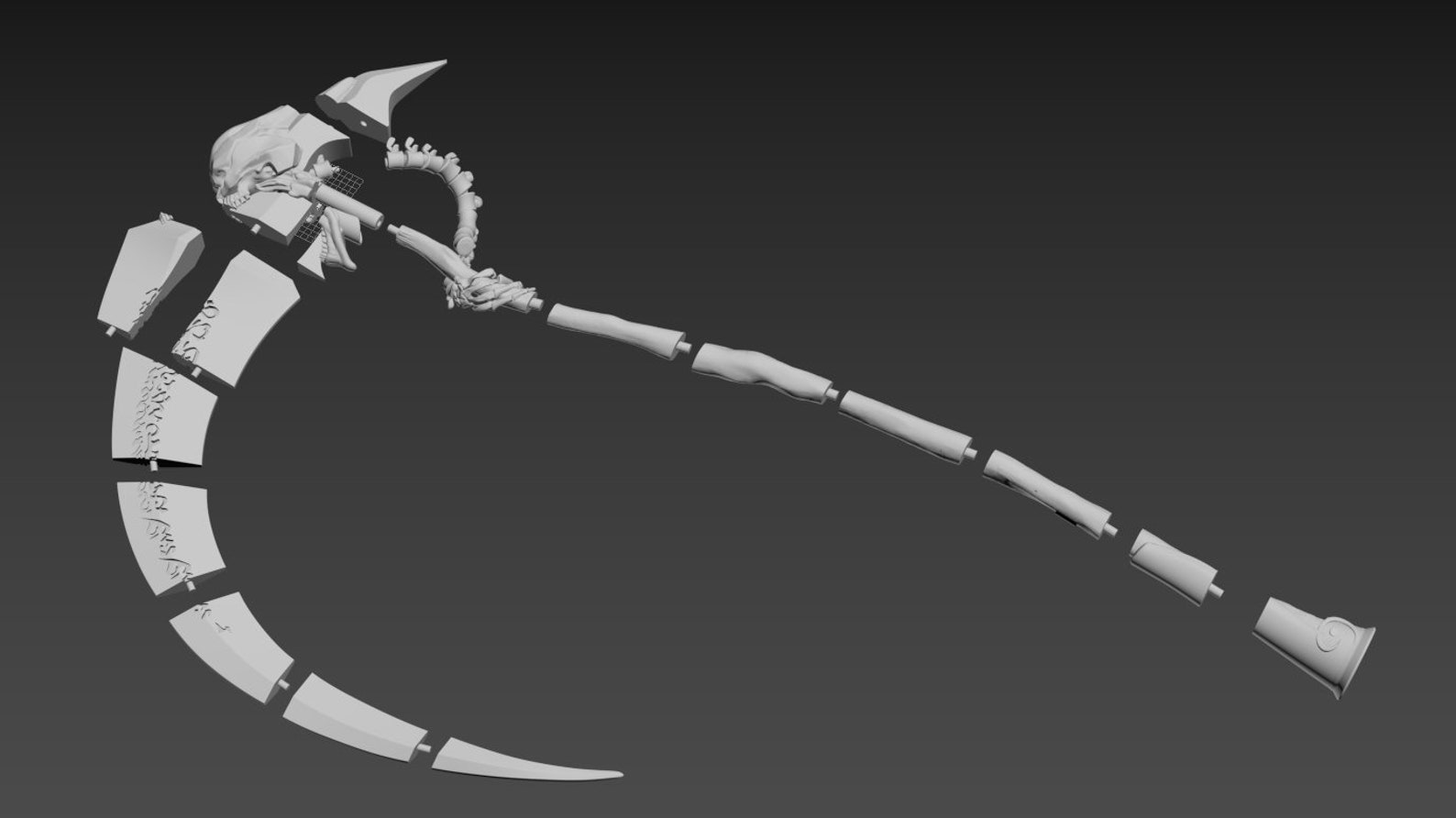 Testament Scythe From Guilty Gear Strive Prop Cosplay 3D STL Etsy