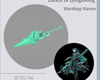 Jiyan&#39;s Lance Prop Wuthering Waves *3D STL DIGITAL FIle ONLY*