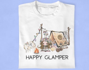 Happy Glamper Women's shirt - Light Skin Girl