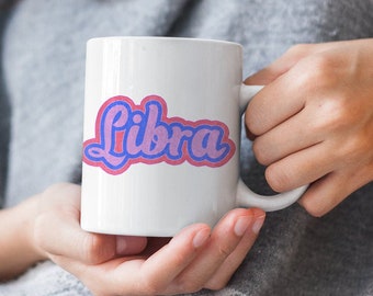 Libra mug / Regalo del zodiaco / Horóscopo Libra