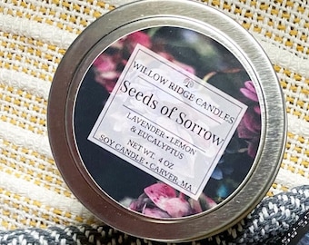 Seeds of Sorrow | Immortal Realms | Lavender, lemon, eucalyptus 4oz Soy Candle