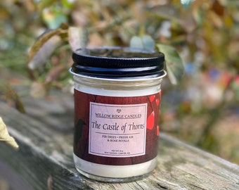 The Castle of Thorns Soy Candle, Applewood & Fir