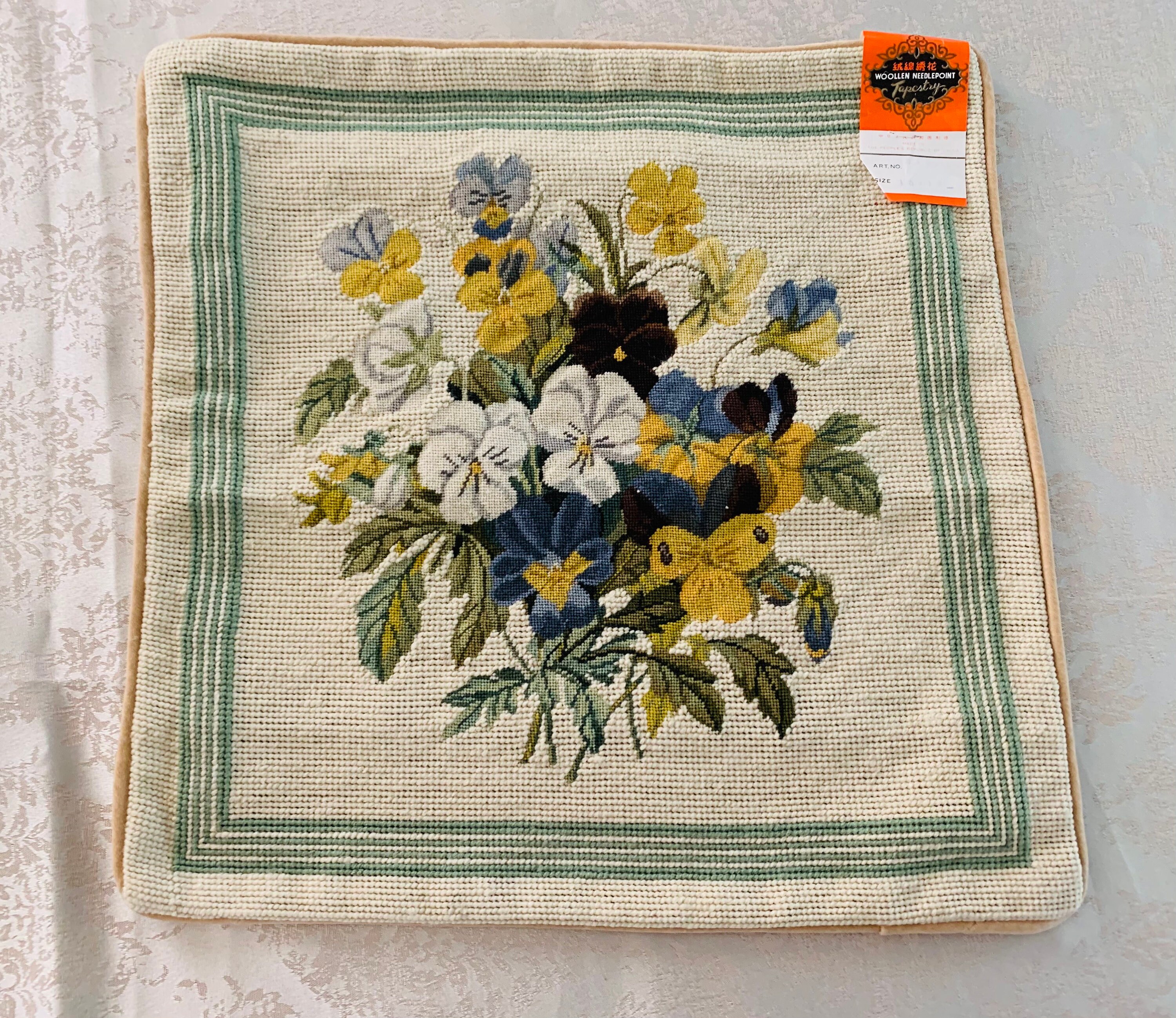 New Handmade Wool Needlepoint/cross Stitch Cushion Etsy UK