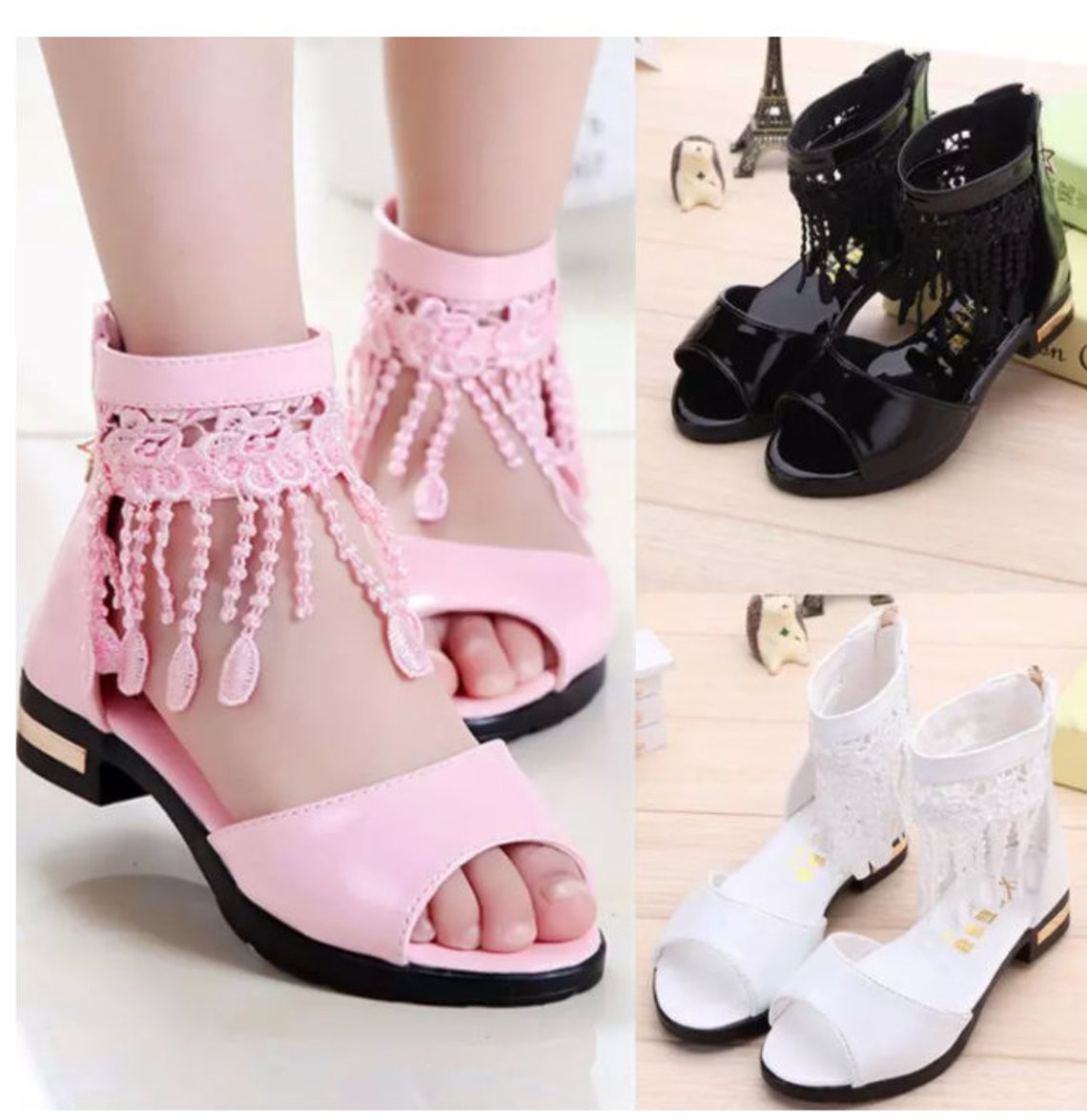 Toddler Baby Girls casual sandals children Sandals Floral Sole Etsy