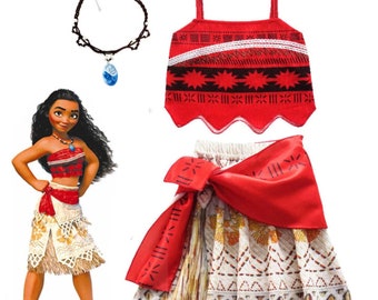 Moana Costume Kids Etsy Moana Costume Kids Etsy