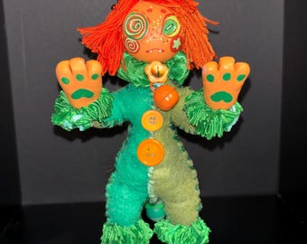 Orange Matcha PartySlug With Beat Pet - CryptidsInYourCloset