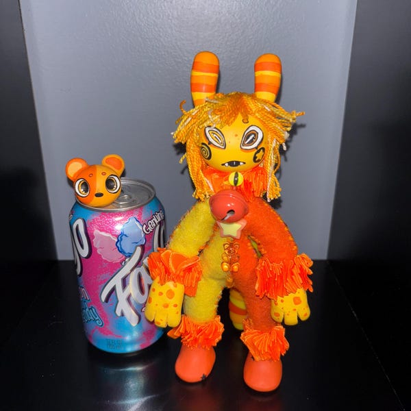 Tropical Cocktail PartySlug With Bear Pet - CryptidsInYourCloset