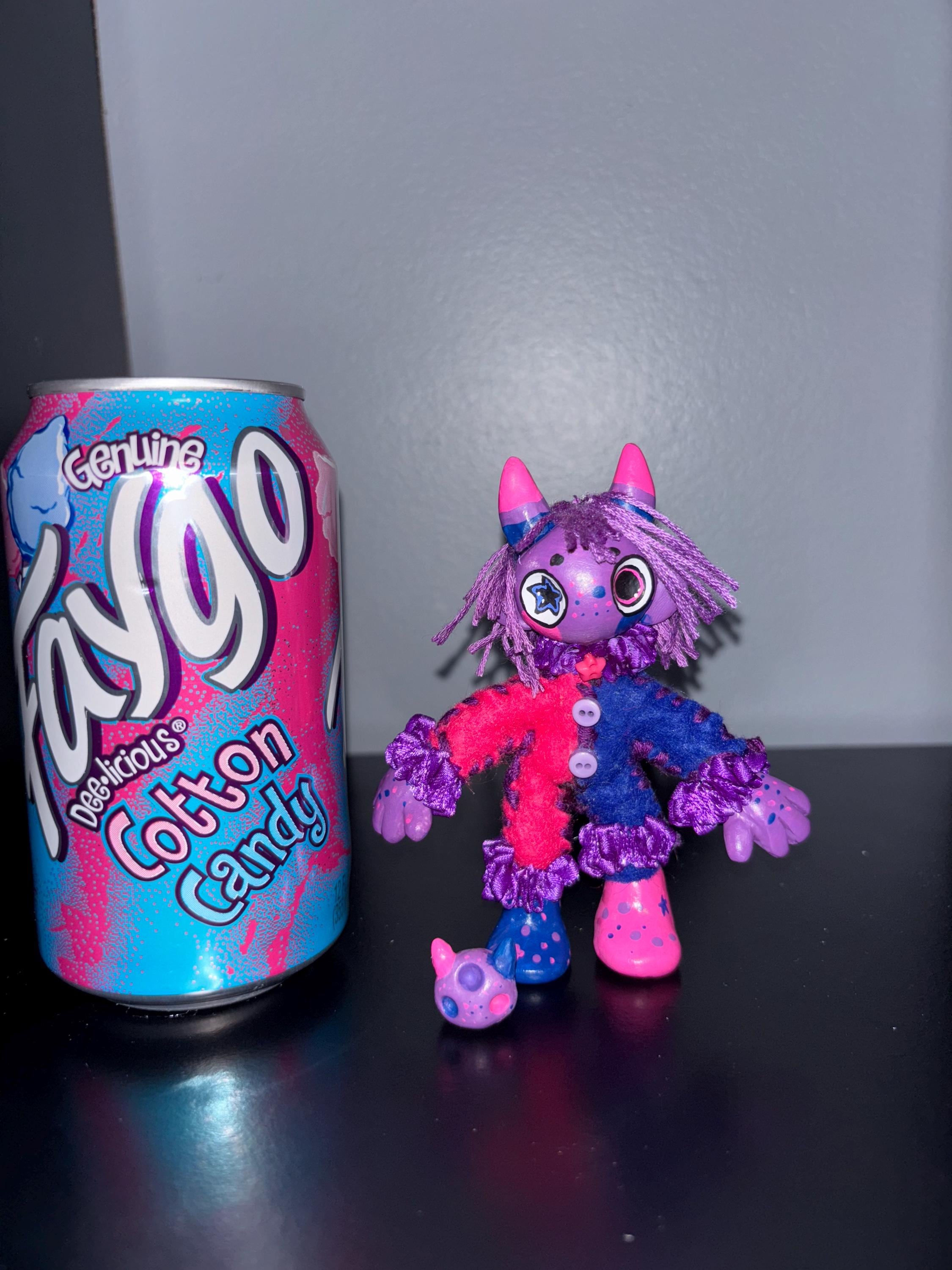 Bi Pride MicroJester With Monster Pet CryptidsInYourCloset