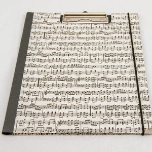 Personalisierbare Klemmmappe A4, A5, A6, NOTEN SCHWARZ
