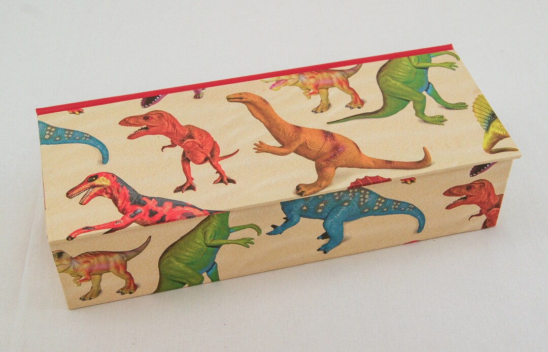 Personalized Storage Box With Hinged Lid in Many Sizes DINO Etsy