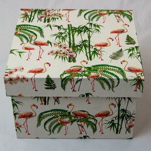 Boxes with slip lids in many sizes Storage box with lid Flamingo