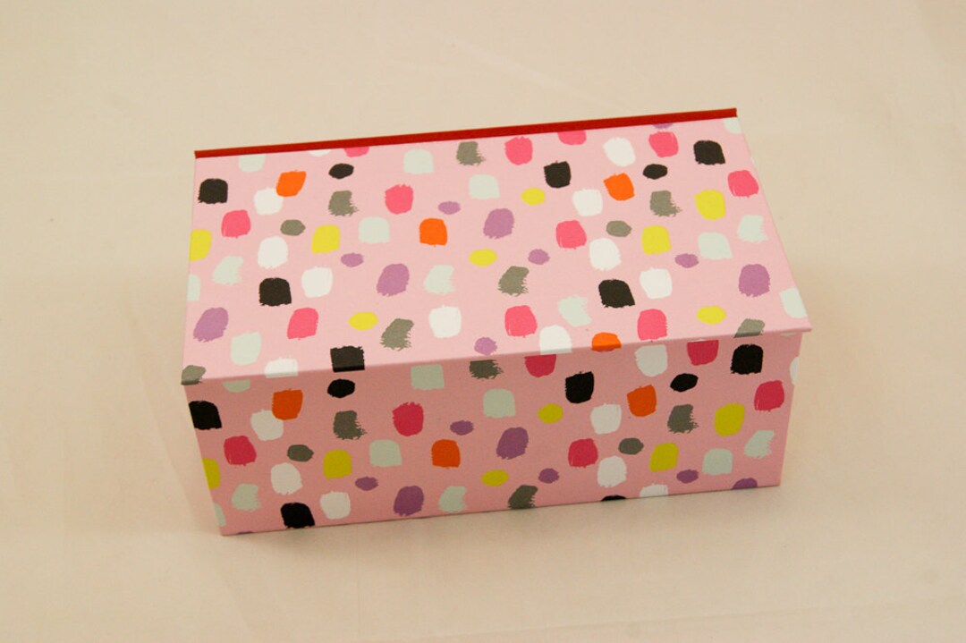 Personalized Storage Box With Hinged Lid in Many Sizes Spots Etsy