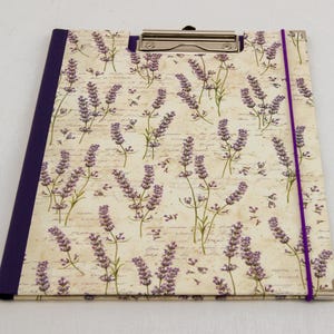 Personalizable clip folder A4, A5, A6, LAVENDER