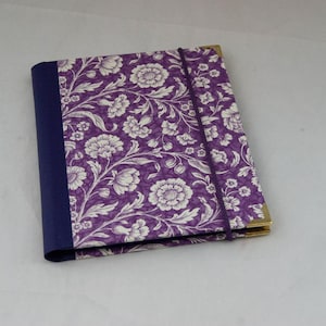 Personalized portfolio or writing folder in A3, A4, A5 or A6; MEADOW FLOWERS PURPLE