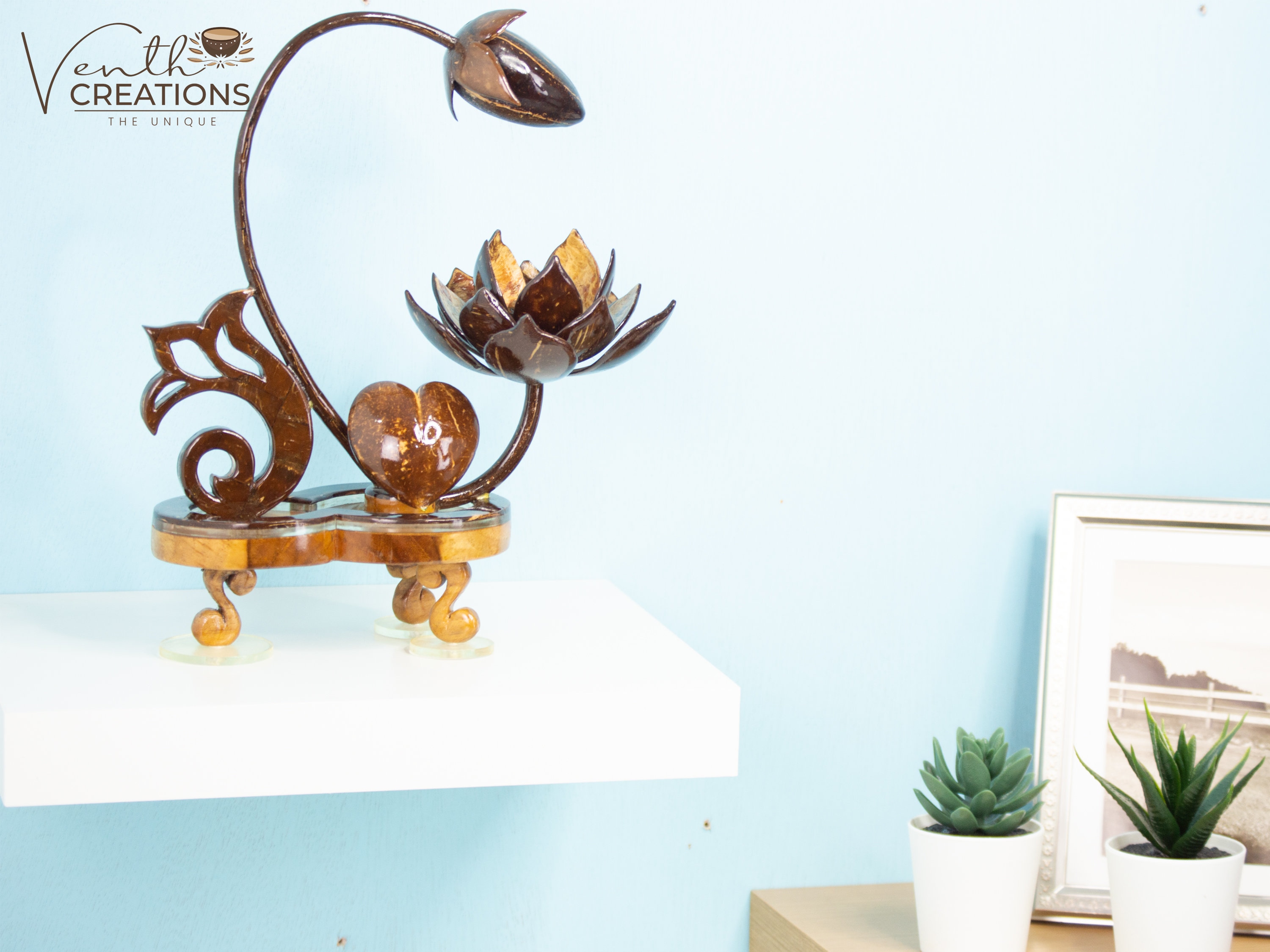 Handmade Home Décor Luxury Gift Coconut Shell Decorative | Etsy