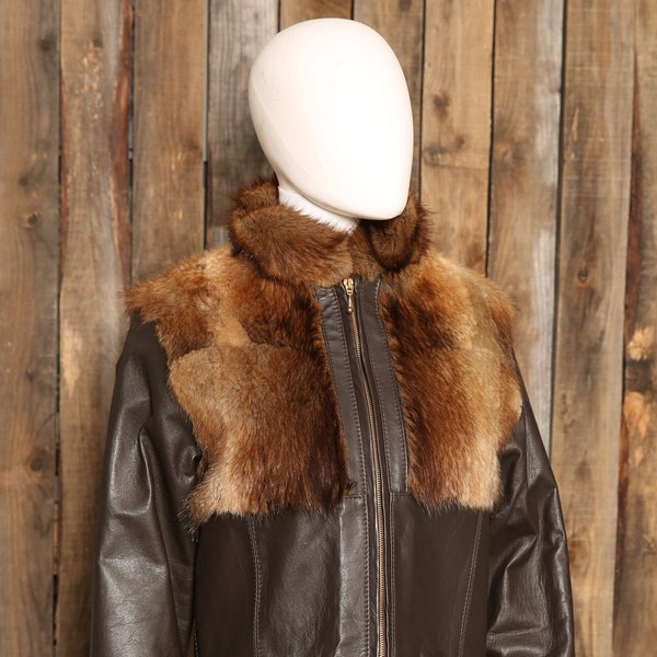 Manteau en fourrure de rat musqué / Muskrat jacket