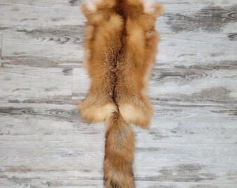 Pelle di volpe incrociata con zampe e artigli, pelle di volpe, pellicce di volpe, pelliccia di Pelle di volpe incrociata con zampe e artigli, pelle di volpe, pellicce di volpe, pelliccia di