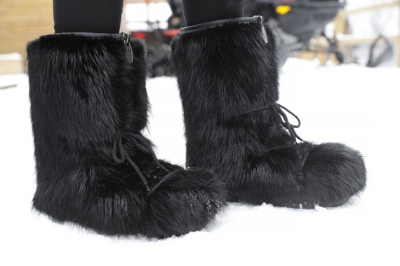 Beaver fur boots discount