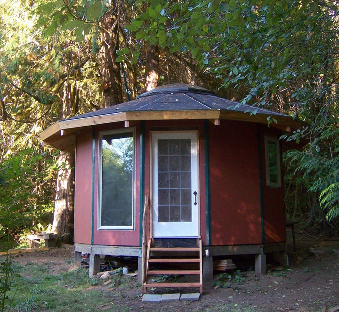 YURT Plans and Materials List for a Woodframed Panelized Yurt. FREE Etsy