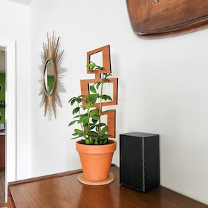 MCM Rectangles Indoor Plant Trellis (3 Sizes for 2-6&quot; Pots) | Mini & Small Wood House Plant Support for Pothos, Hoya, Peperomia, + More!