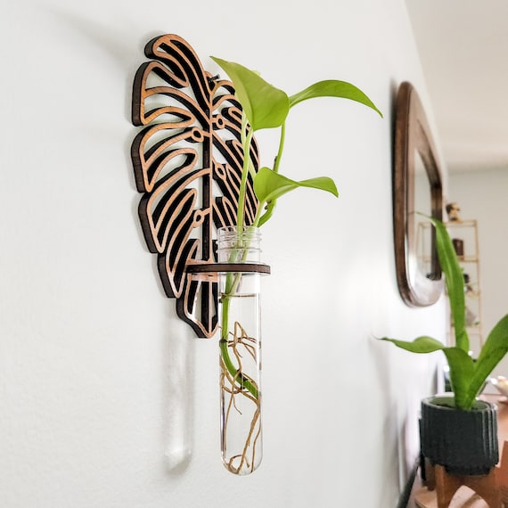 Wall Hanging Propagation Station - Grow Plant Cuttings in Water