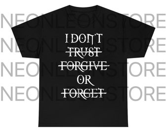 Ken Carson X Destroy Lonely Tour Merch I Dont Trust Forgive Or Forget Tee Shirt