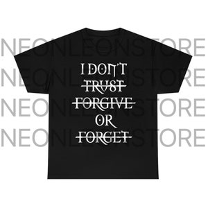 Ken Carson X Destroy Lonely Tour Merch I Dont Trust Forgive Or Forget Tee Shirt