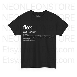 Osamason Skull T-Shirt Flex Definition Musix Merch Tee Shirt Flex Definition Blac