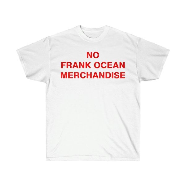 No Frank Ocean Merchandise Shirt Coachella Merch T-shirt