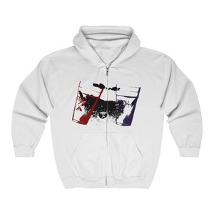 Sudadera con capucha y cremallera completa de doble copa "Real Hate Teen X" de Ken Carson