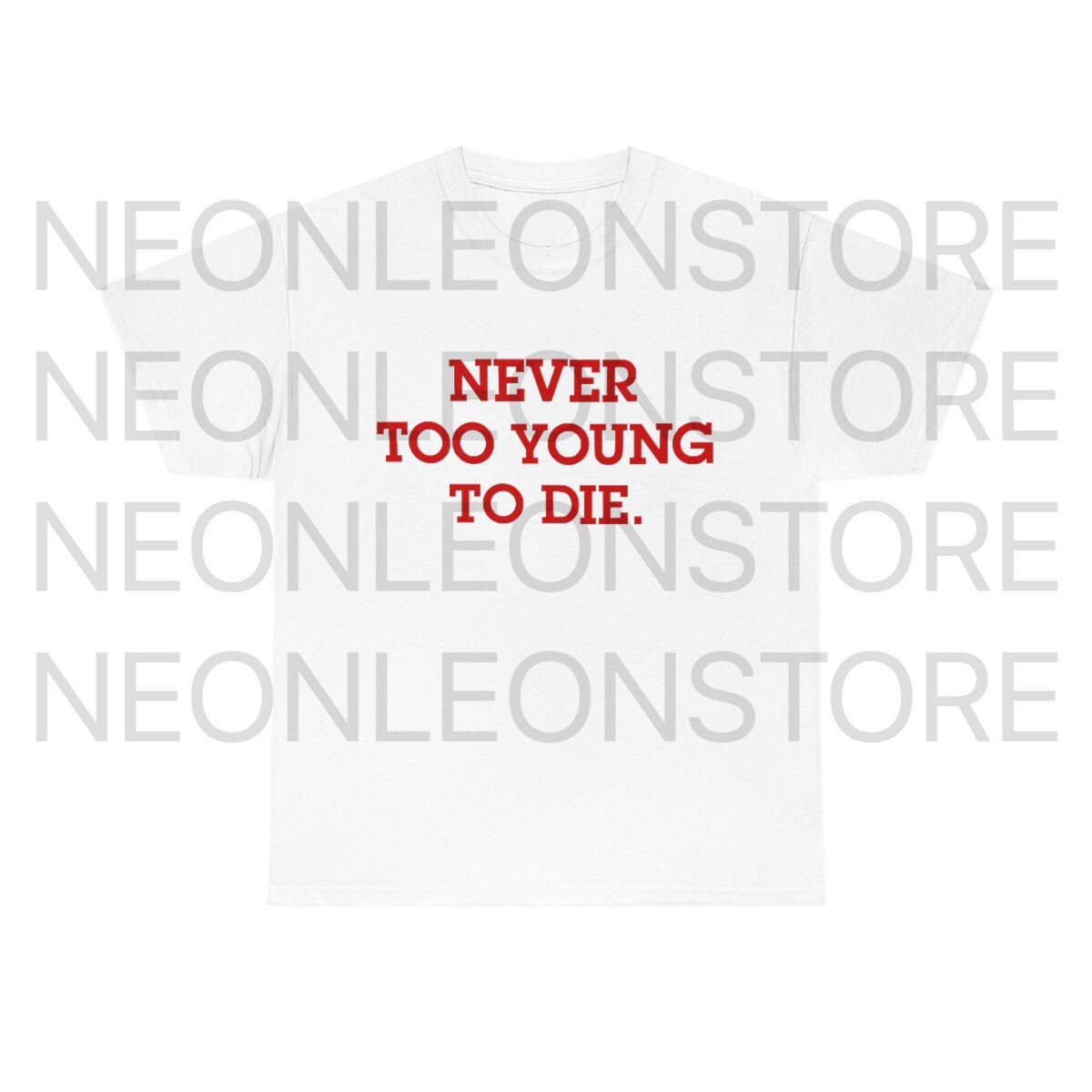 Never Too Young to Die Number Nine Heavy Cotton Tee - Etsy
