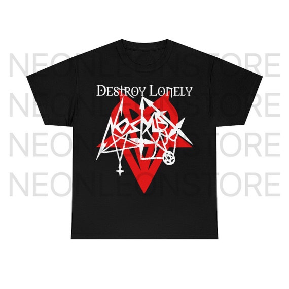 Destroy Lonely No Stylist Opium Merch Heavy Cotton Tee Shirt Destroy Lonely No Stylist Opium Merch Heavy Cotton Tee Shirt
