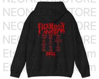 トップス osamason hoodie merch Osamason Good Music Merchandise Hoodie Total Fucking Flex Tour