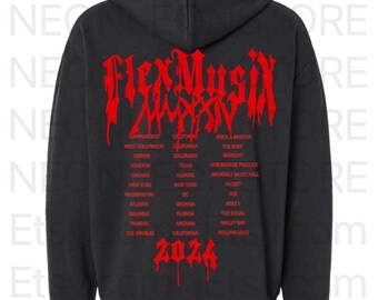 Heavyweight Osamason Flex Musix Merch Tour Hoodie Hooded