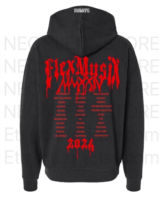 Heavyweight Osamason Flex Musix Merch Tour Hoodie Hooded Sweatshirt