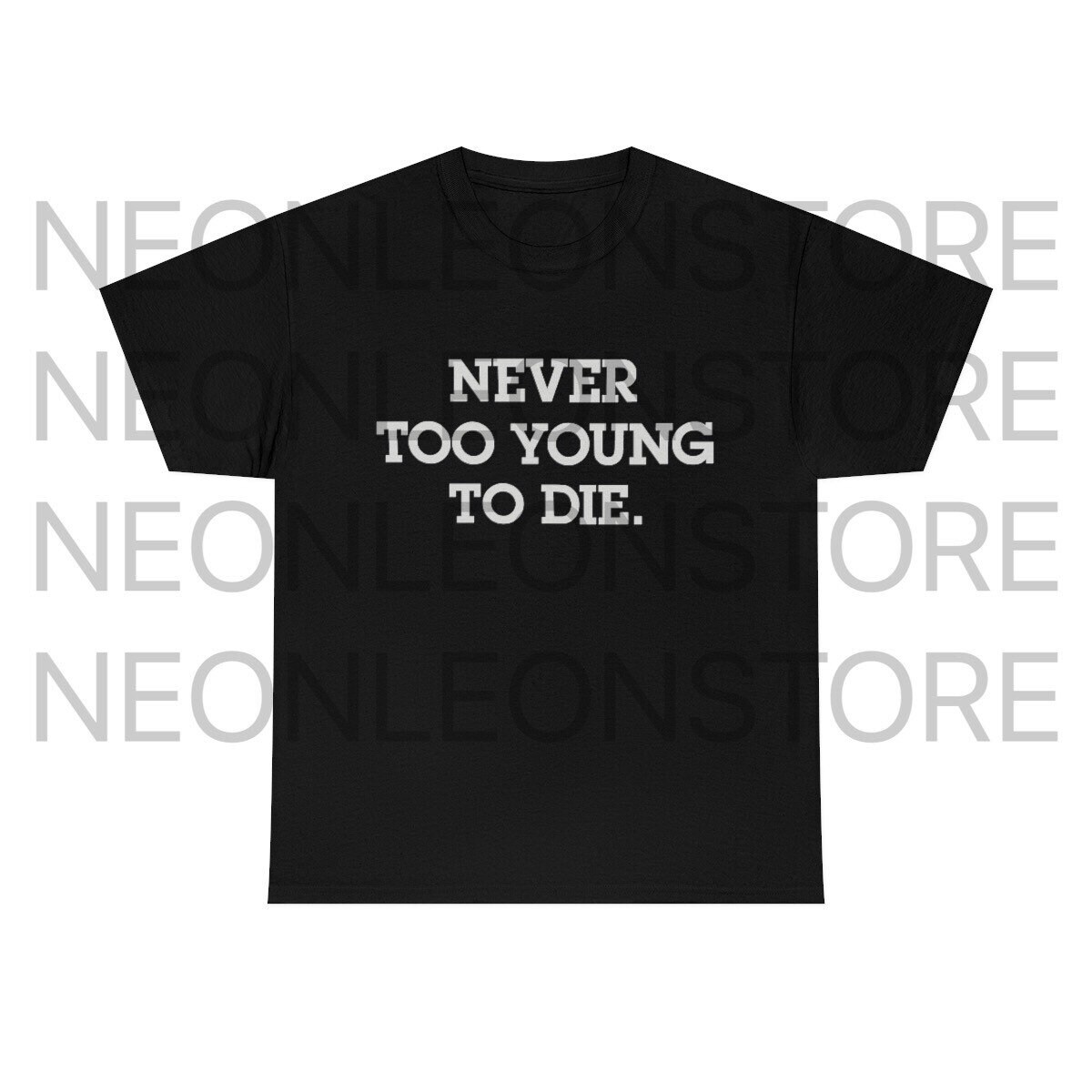 Never Too Young To Die Number Nine Schweres Baumwoll-T-Shirt - Etsy.de