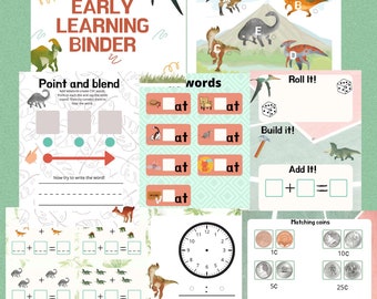 Dino Early Learning Binder