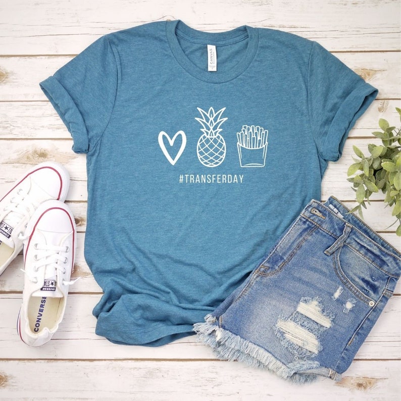 Heart. Pineapple. Fries Shirt IVF Shirt Infertility Shirt Etsy