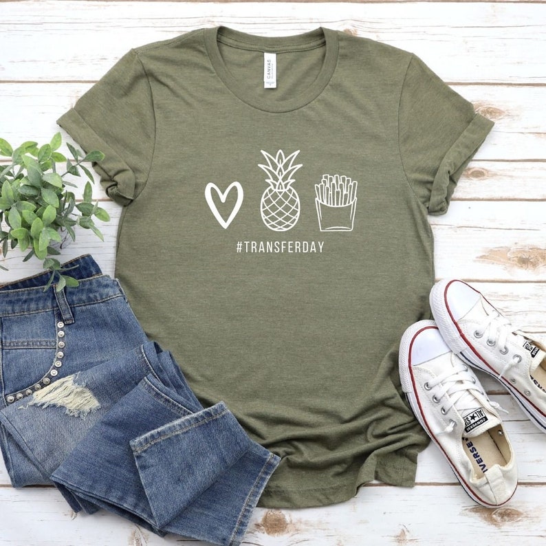 Heart. Pineapple. Fries Shirt IVF Shirt Infertility Shirt Etsy