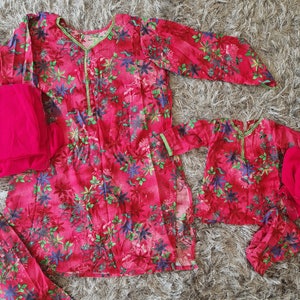 Pink cotton (adult small and 1-2 years)