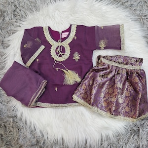 Purple gharara 0-3 months -4 years