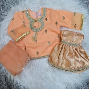 Peach gharara(0-4 years)