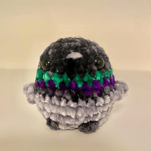 Crochet Pigeon Plushie - Handmade Crochet Pigeon - Soft Crochet Animal [physical item, not a pattern]