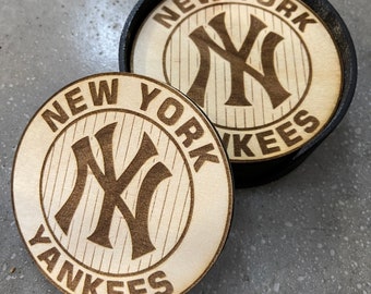 New York Yankees Drink Coasters - Wood