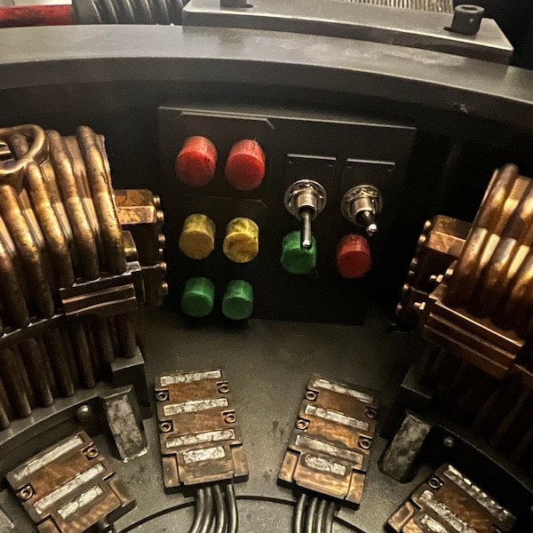 Ghostbusters Haslab Proton Pack - Slip over cyclotron inner faux light caps (Rubber)