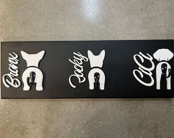 Custom Dog Leash Holder 1 – 3 Dogs