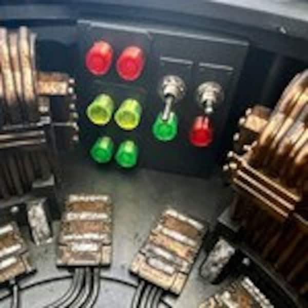 Ghostbusters Haslab Proton Pack - Translucent slip over cyclotron inner faux light caps (Rubber)