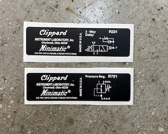 Ghostbusters Clippard Valve Sticker Set