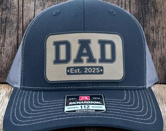 Dad Est. [Year] Trucker Hat: Personalized New Dad Gift
